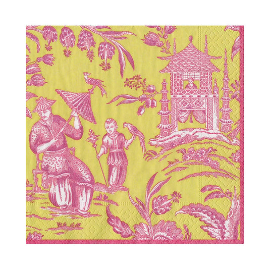 Luncheon Napkins -Silk Road Chartreuse