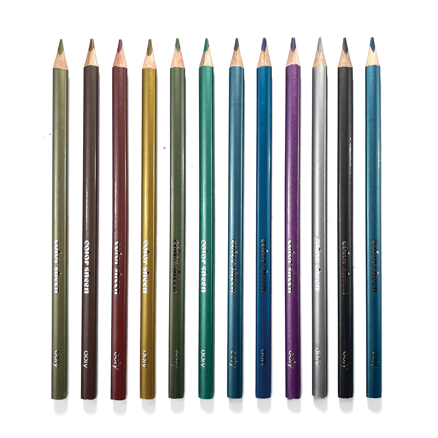 Color Sheen Metallic Colored Pencils - Set of 12