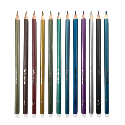 Color Sheen Metallic Colored Pencils - Set of 12