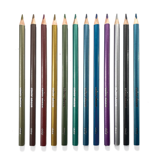 Color Sheen Metallic Colored Pencils - Set of 12