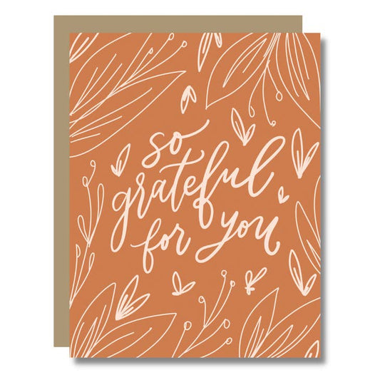 So Grateful For You Card