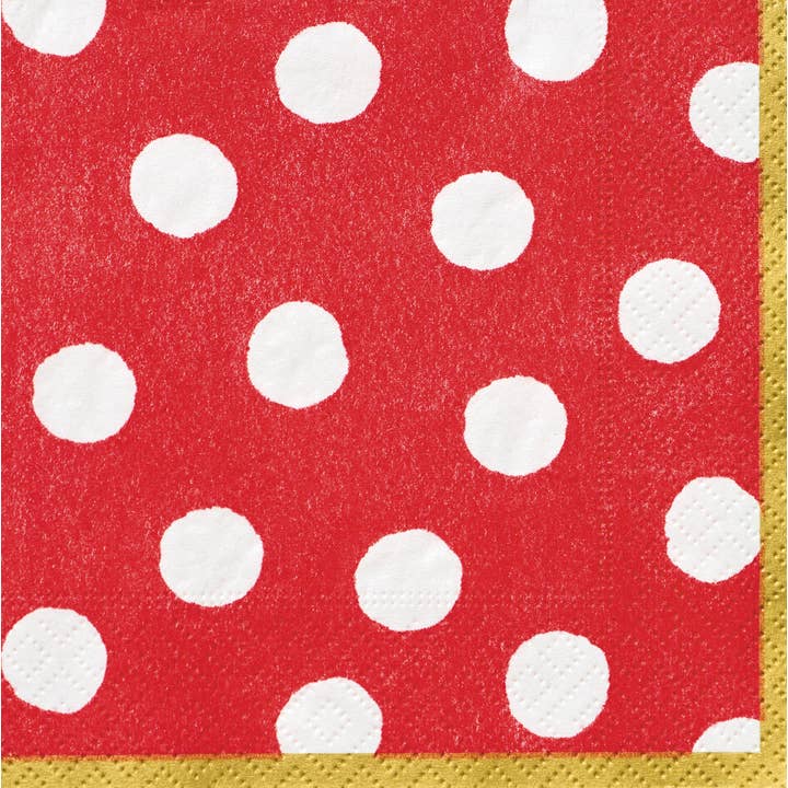 Luncheon Napkin - Spot On Red