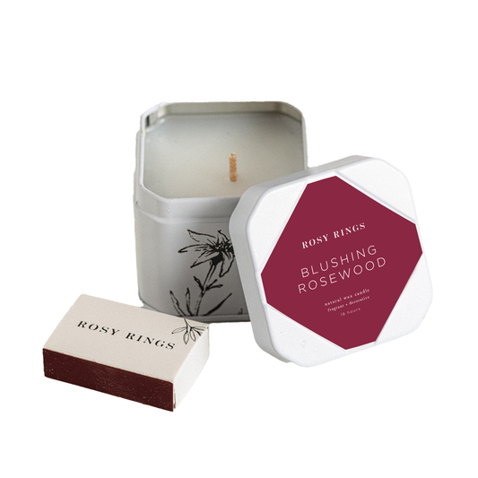 Travel Tin Candle - Blushing Rosewood