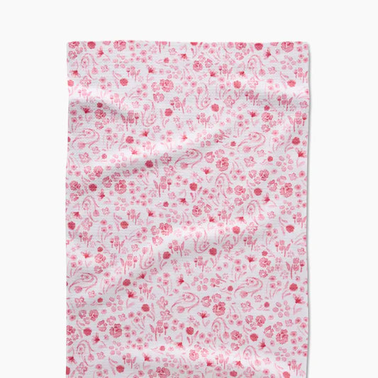 Water Floral Tea Towel