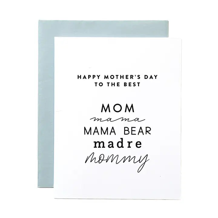 Greeting Card - Mom, Mama... Mother's Day Card