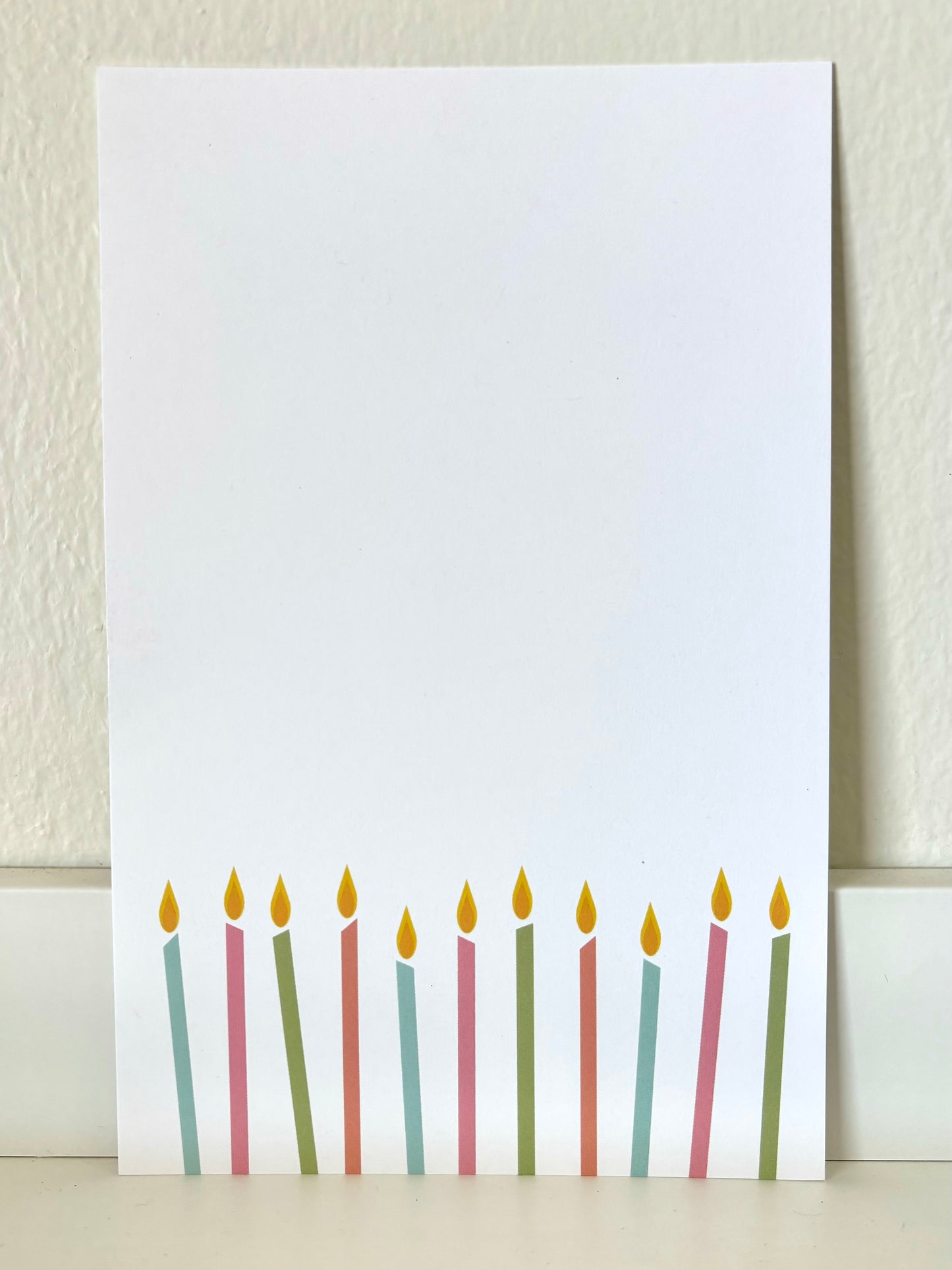 Birthday Candles Pastel Invitation - 10 ct