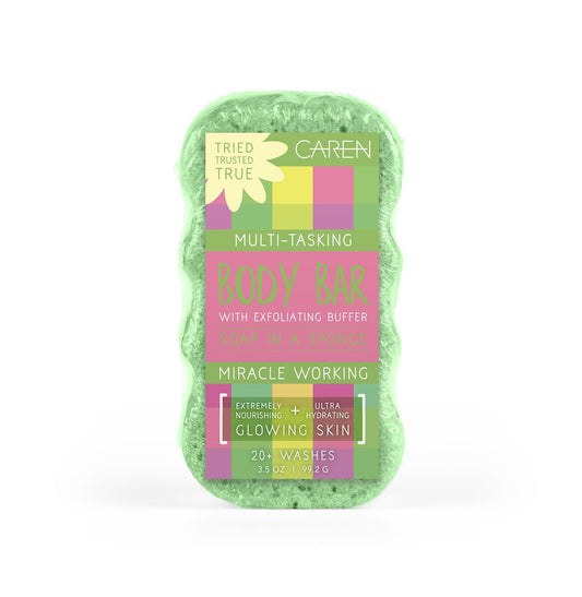 Body Bar Sponge - Green Plaid Seaside
