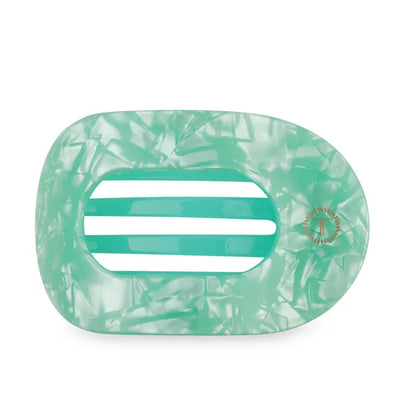 Large Flat Round Hair Clip - Spring Splash