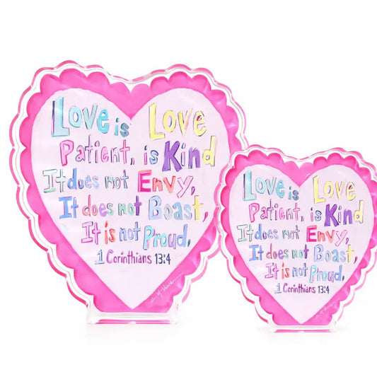 Small Acrylic Shelfie - Love Heart