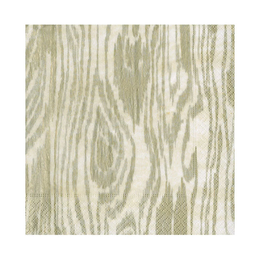 Woodgrain Silver/Gold Napkin Luncheon