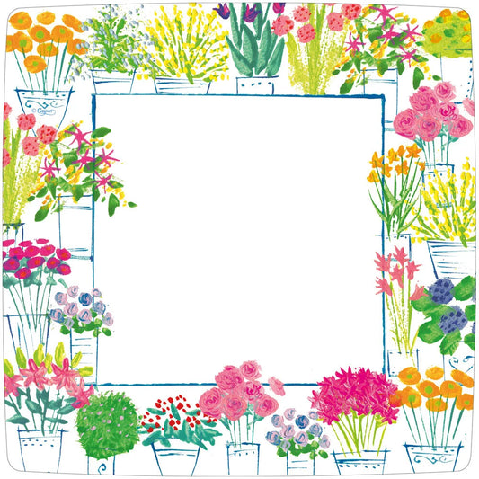 Dinner Plates - Square - Flower Market