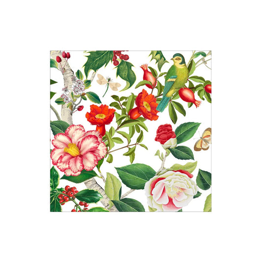 Cocktail Napkins - Christmas Chinoiserie White