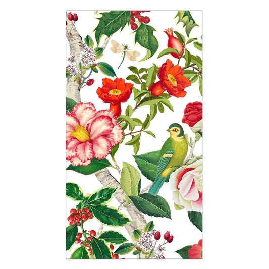 Guest Towels - Christmas Chinoiserie White