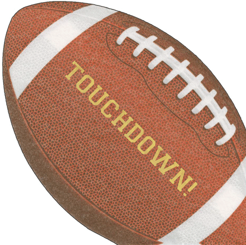 Die-Cut Napkin - Football Touchdown!