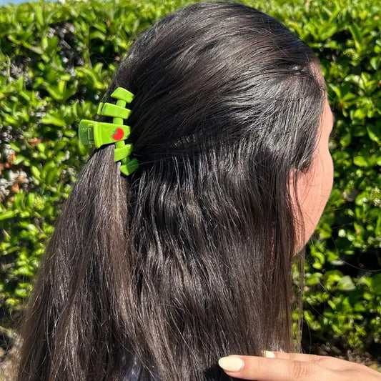 Small Classic Hair Clip - Locally Grown Tomato