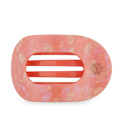 Large Flat Round Hair Clip - Dreamsicle
