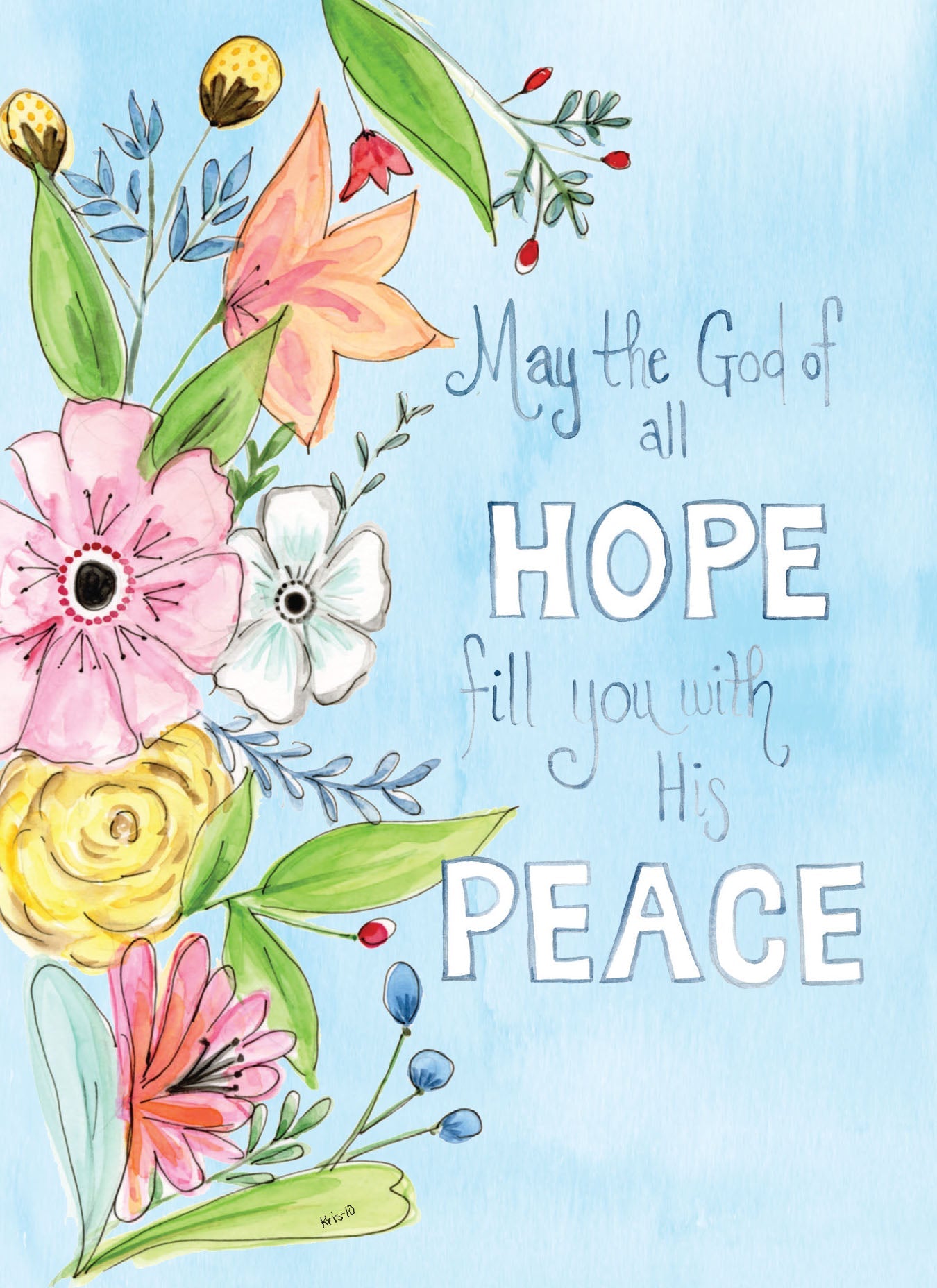 Greeting Card - The God of All Hope