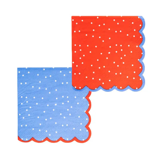 Cocktail Napkins - Americana Polka Dot