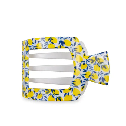 Large Flat Square Hair Clip - Limoncello