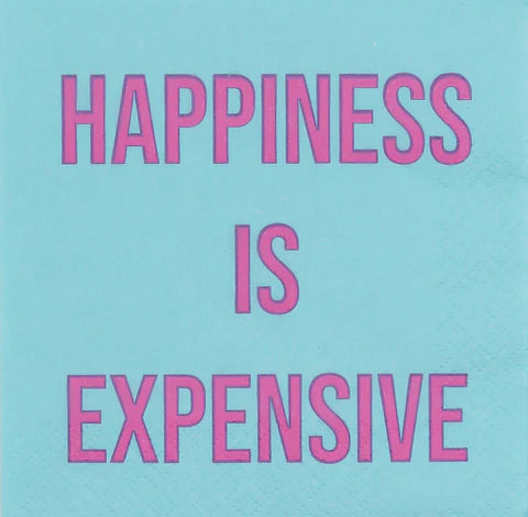 Cocktail Napkins - Happiness Is Expensive