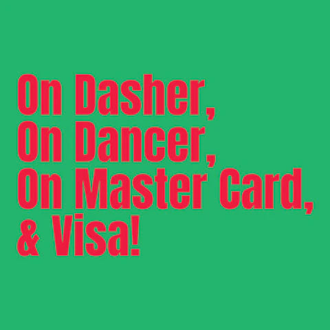 Cocktail Napkins - On Dasher, On Dancer