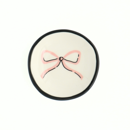 Ring Dish - Pastel Pink Bow