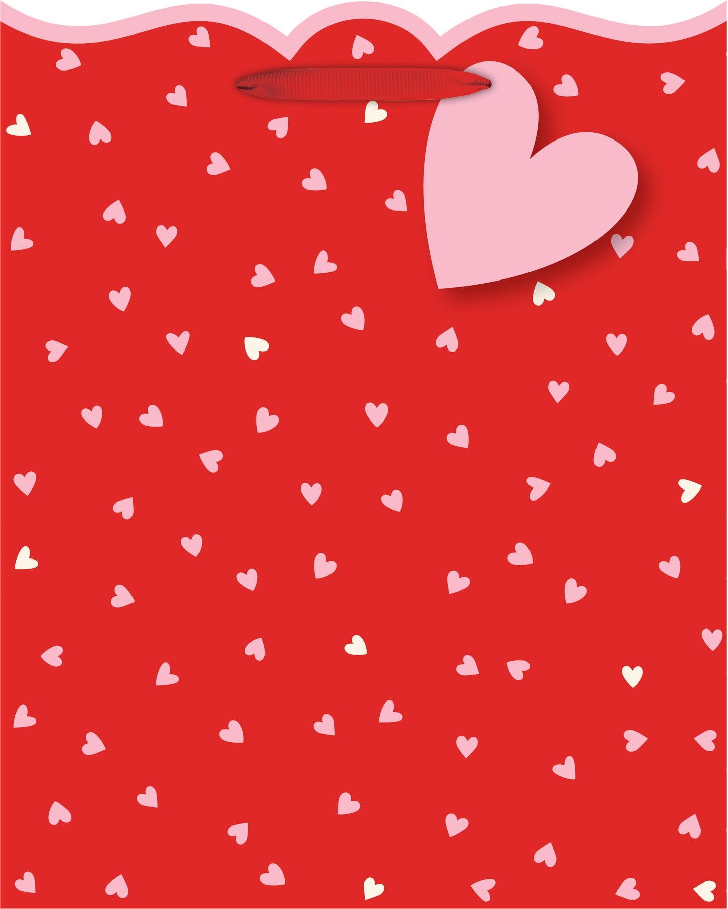 Medium Gift Bag - Swiss Hearts
