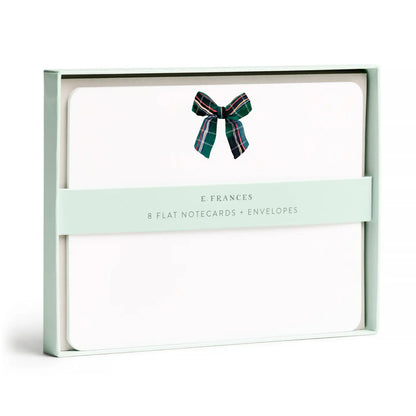 Flat Notes -  Plaid Bow