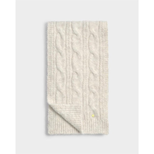 Cable Knit Scarf - Creme