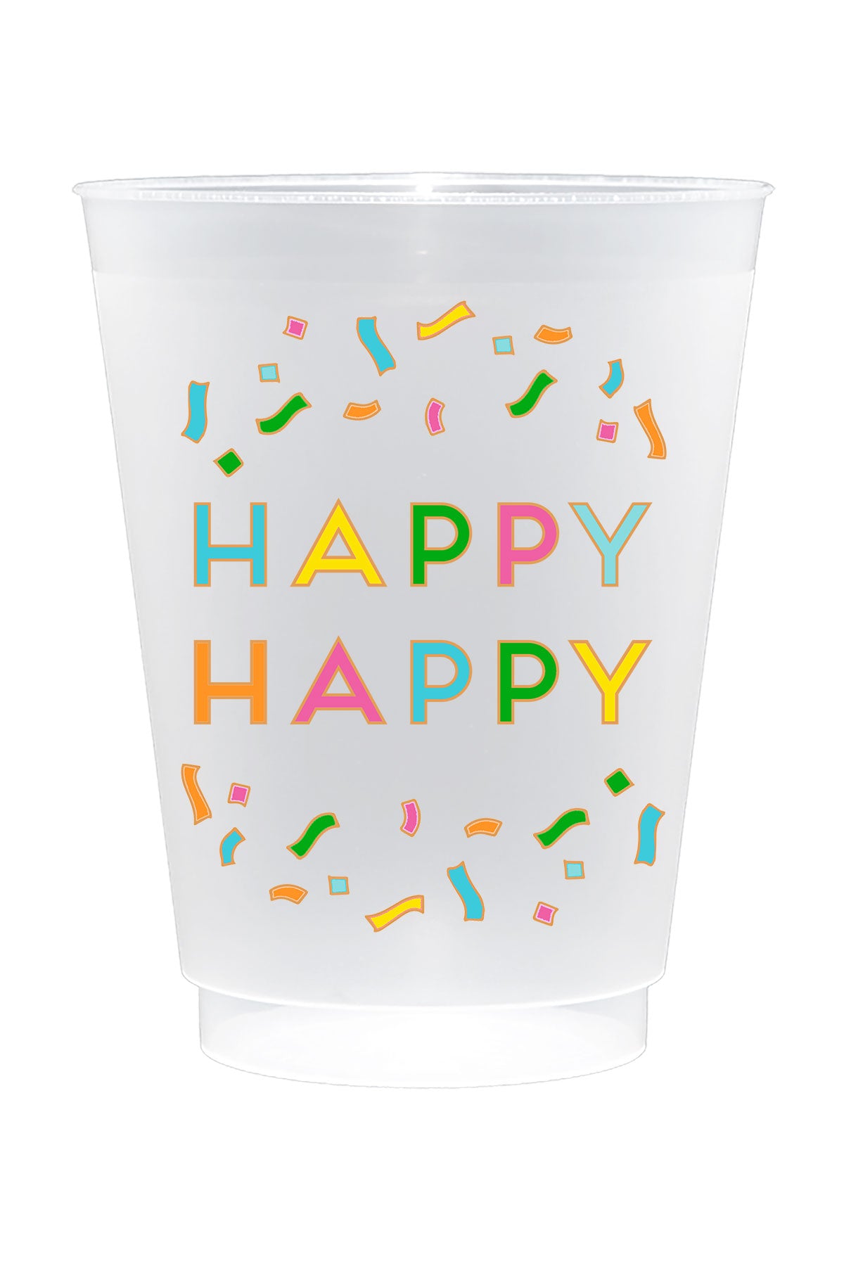 Plastic Cups - Happy Birthday - 16oz