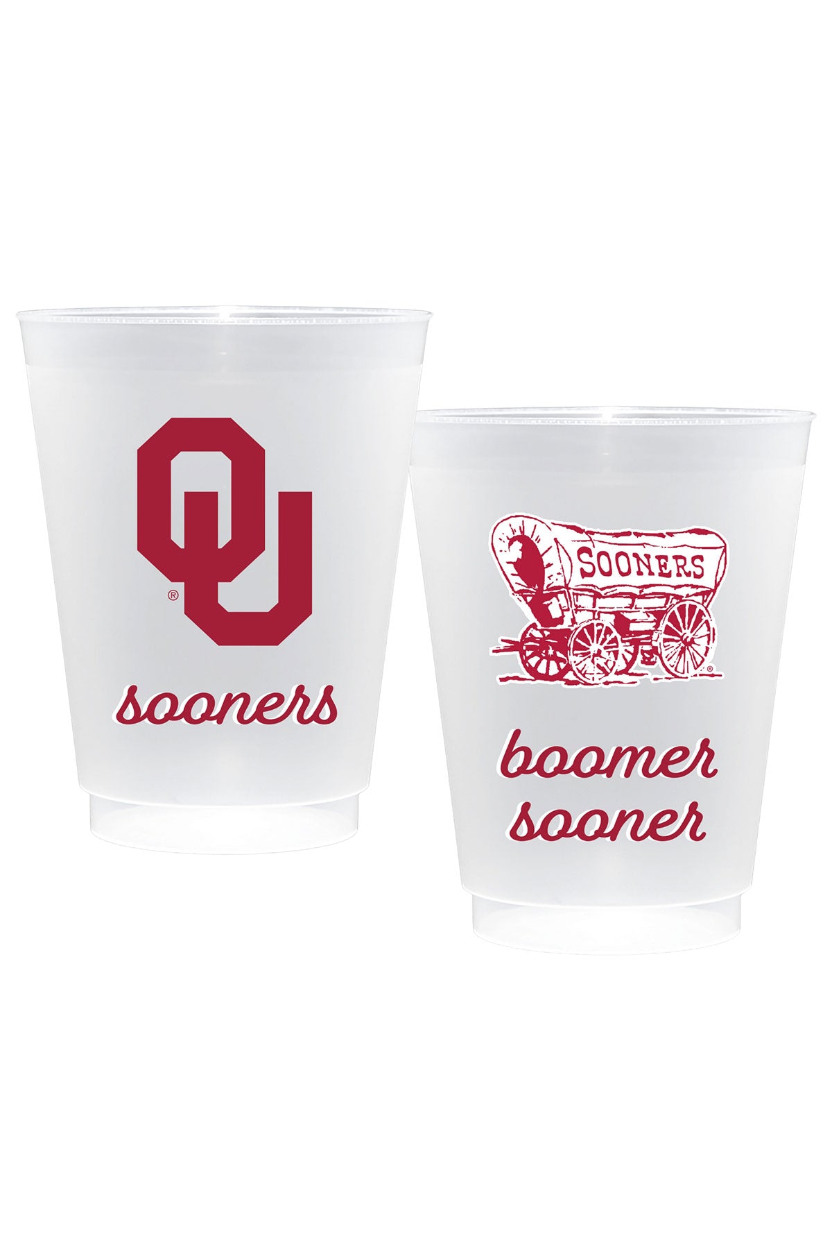 Plastic Cups - Oklahoma Sooners - 16oz