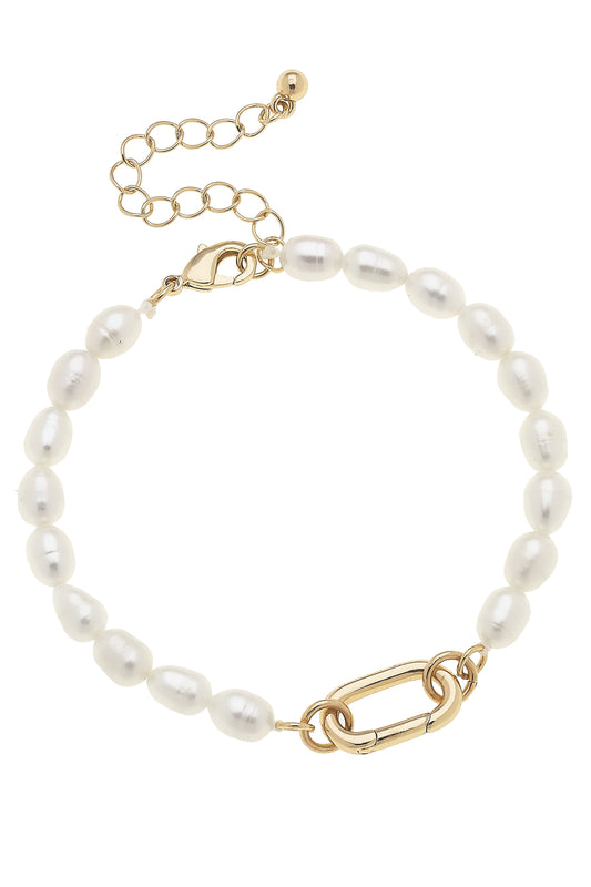 Charm Bracelet Base - Pearl/Ivory