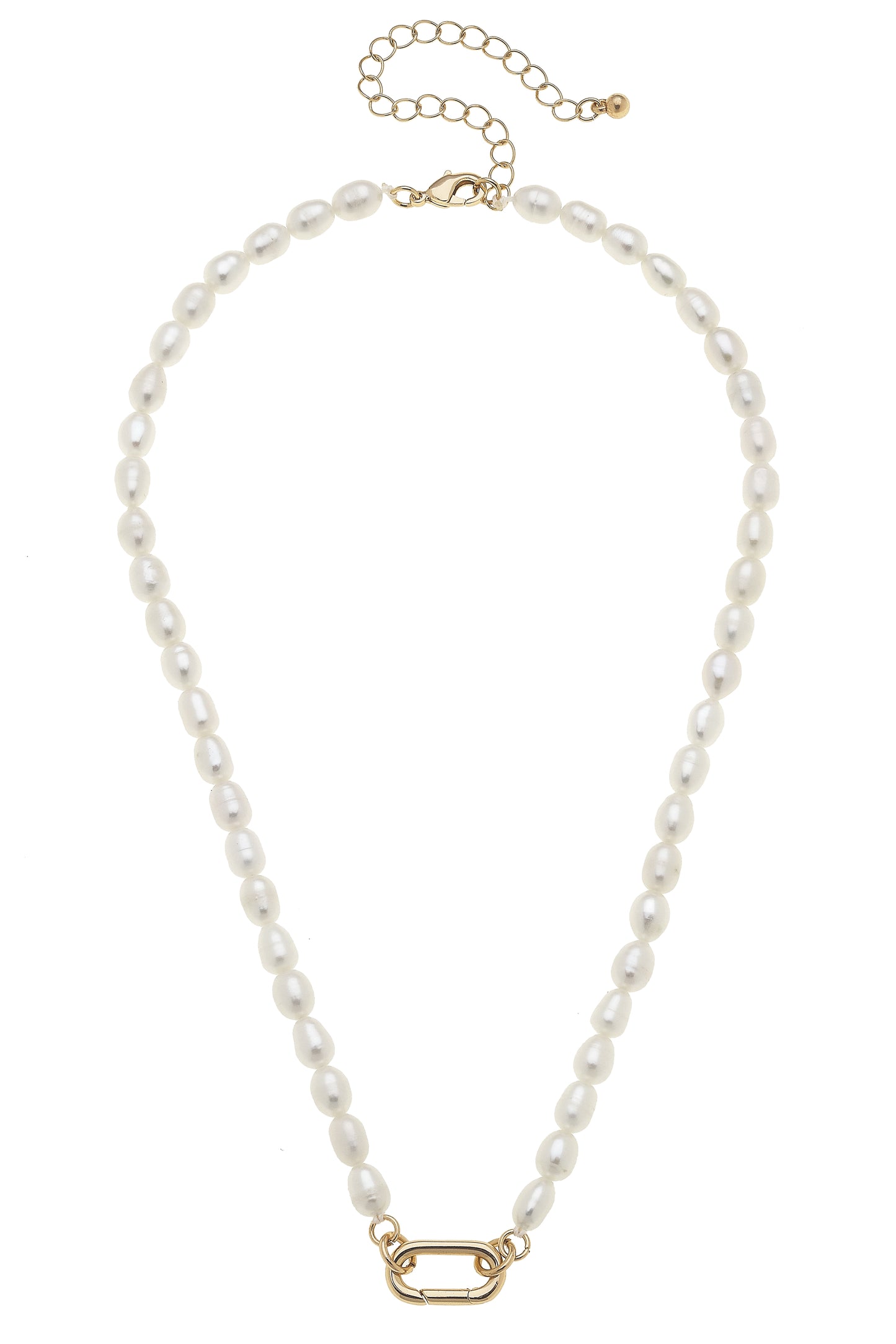 Pearl Necklace - Charm Base - Ivory