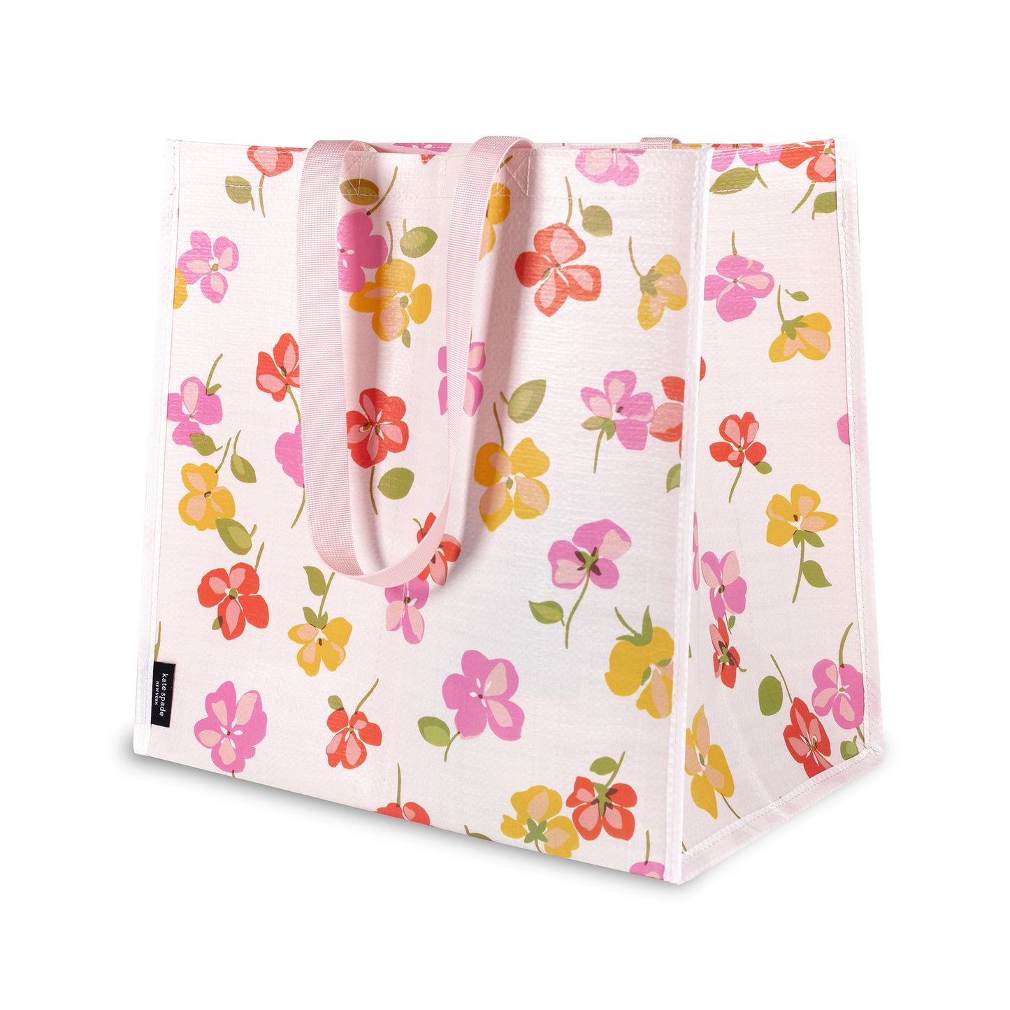 Grocery Tote - Spring Pansies