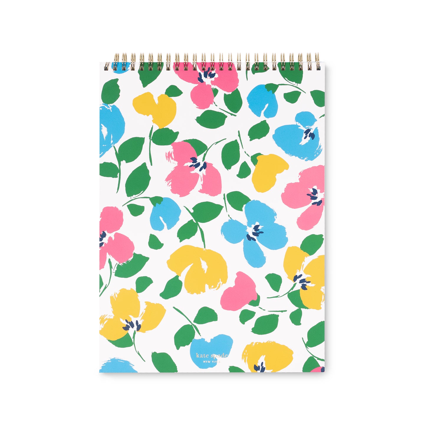 Large Top Spiral Notebook - Painterly  Bouquet
