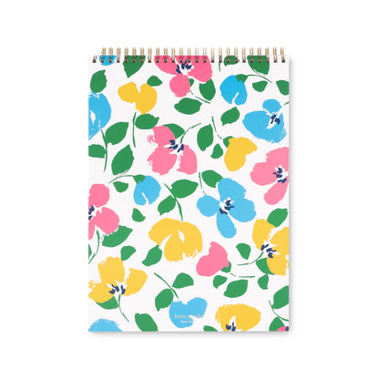 Large Top Spiral Notebook - Painterly  Bouquet