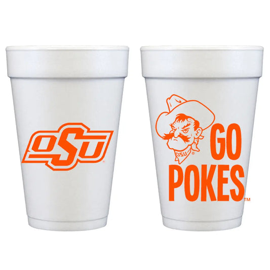 Foam Cups - OSU Pistol Pete - 10 CT
