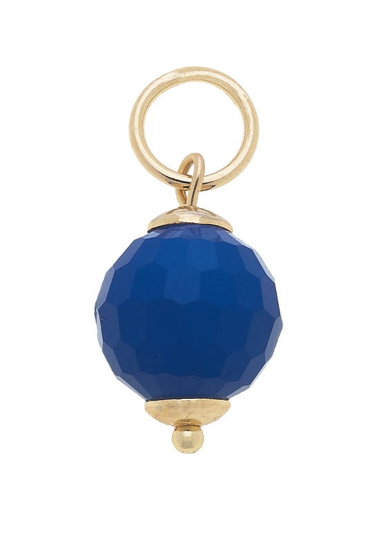 Charm - Resin Bead Navy