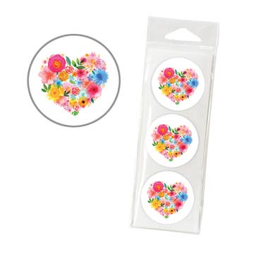 Envelope Seals - Flower Heart
