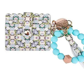 Keychain Wristlet Wallet - Petunia
