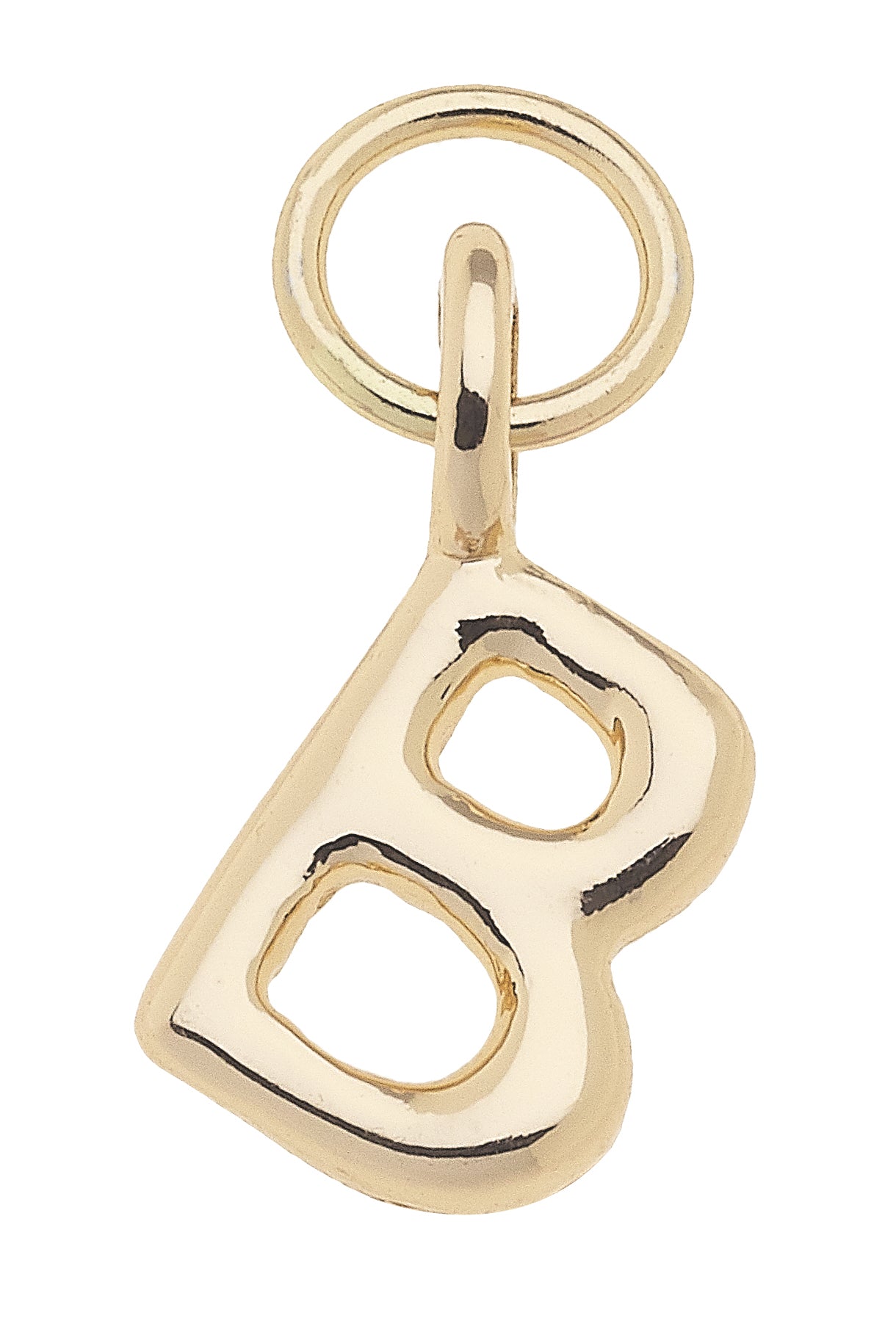 Charm - Initial "B" - Shiny Gold