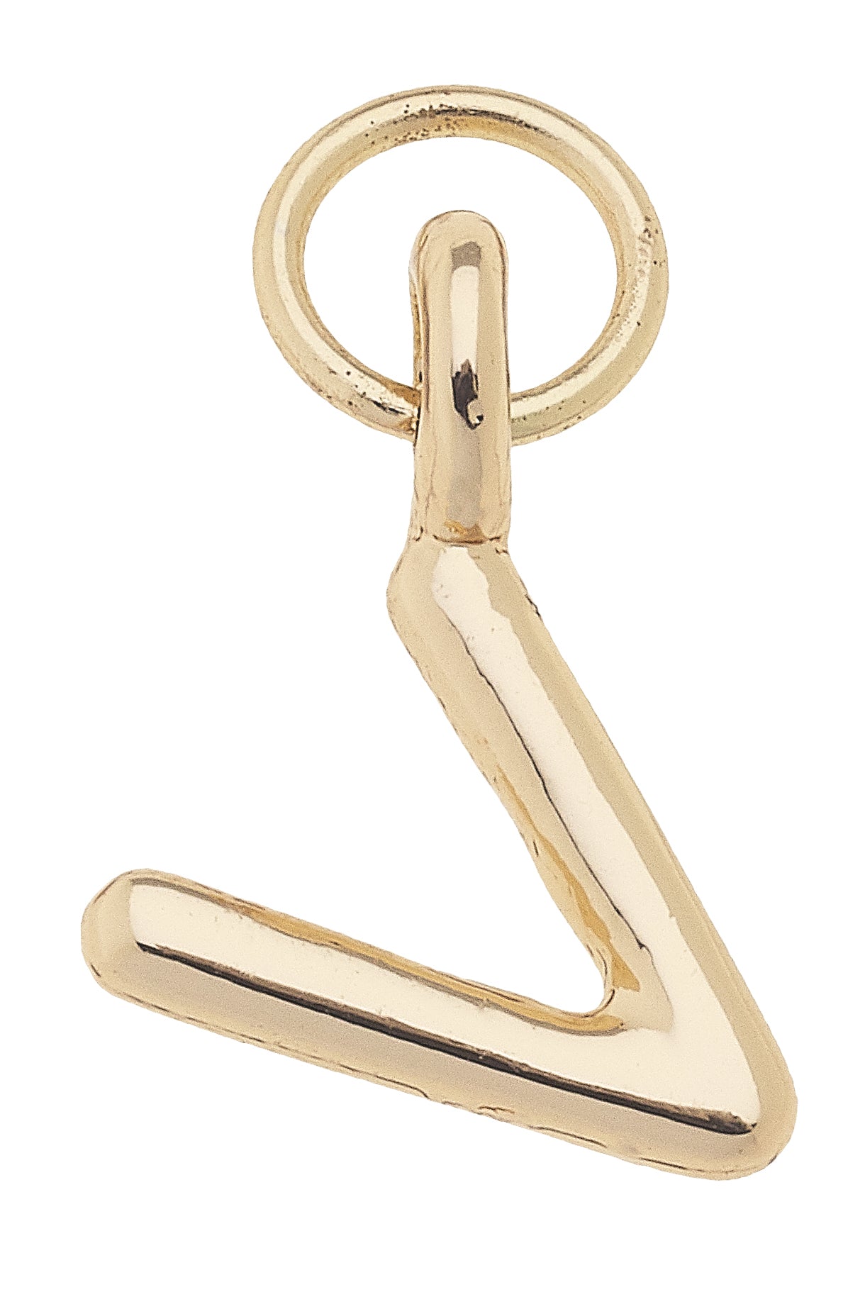 Charm - Initial "V" - Shiny Gold