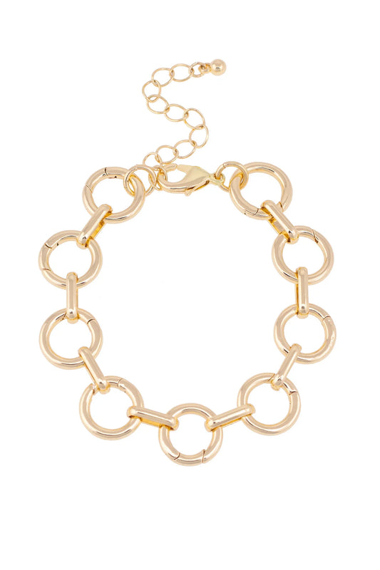 Bracelet Base - Juliette Charm Collector - Shiny Gold