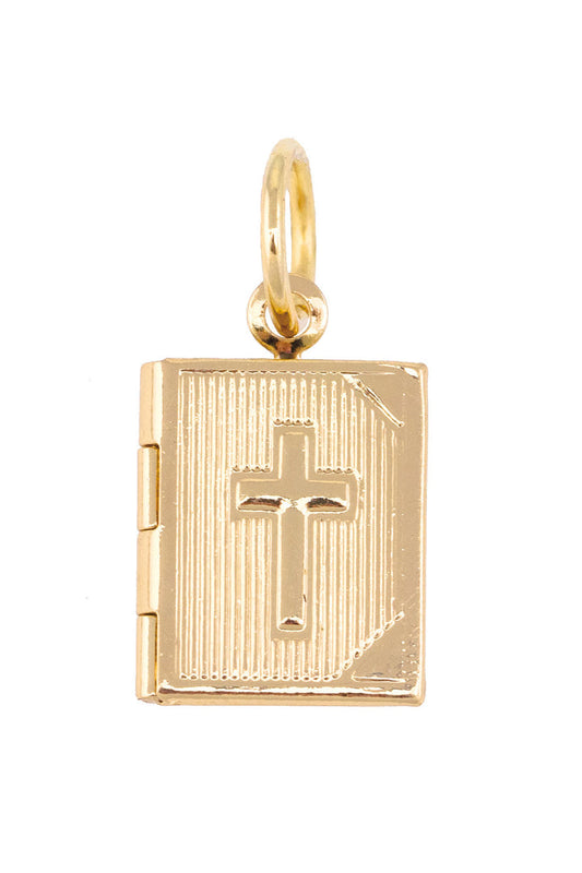 Charm - Holy Bible Locket - Gold