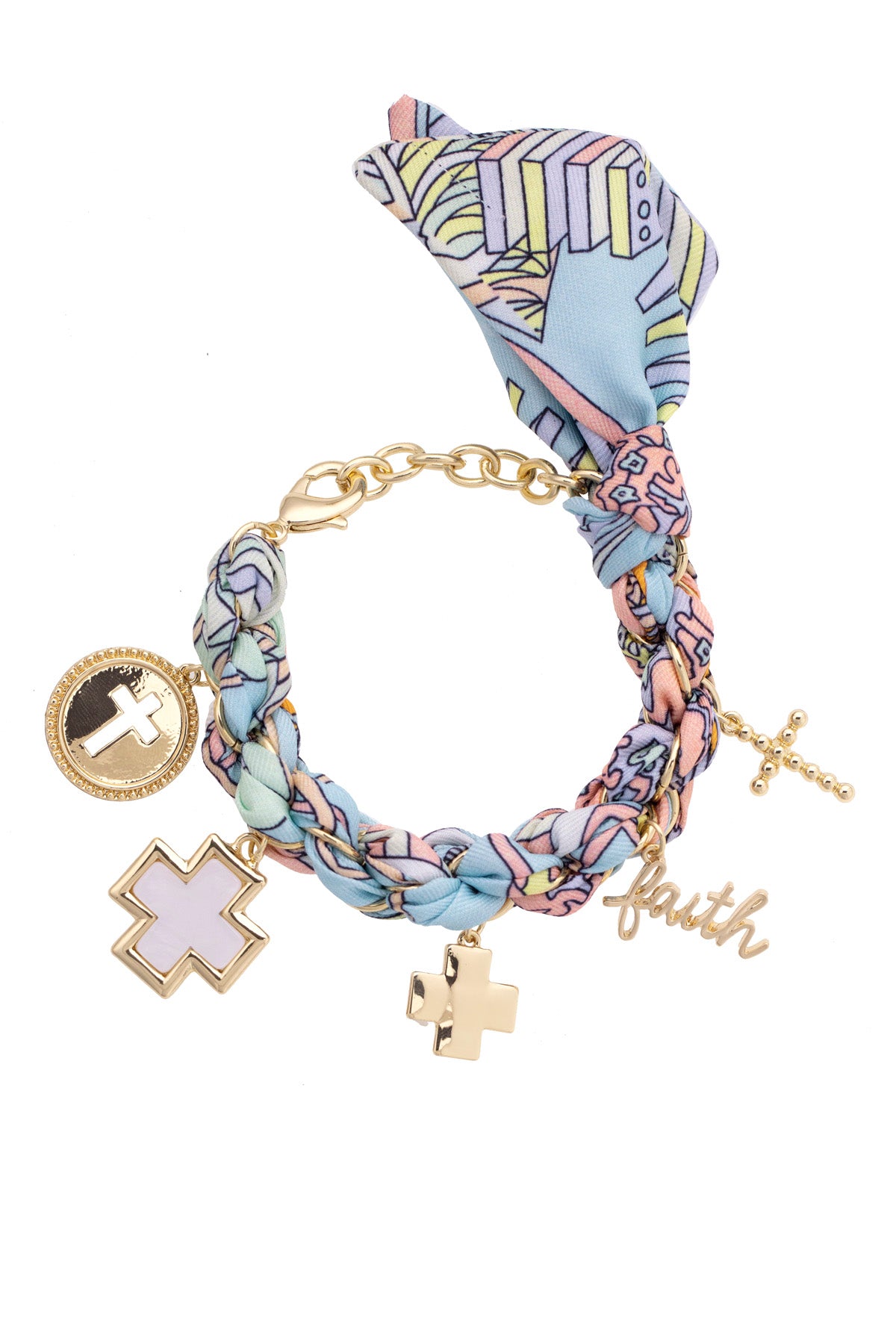 Louisa Scarf Chain Bracelet - Pastel