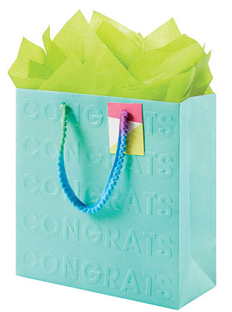 Medium Square Bag - Brights Text