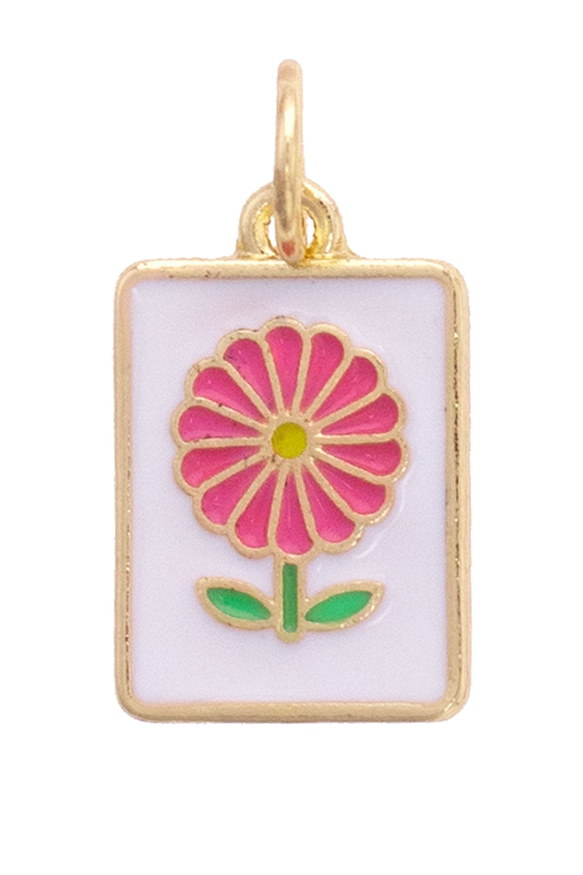 Charm - Flower Mahjong Tile