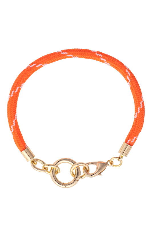 Goldie Paracord Charm Bracelet Base - Orange