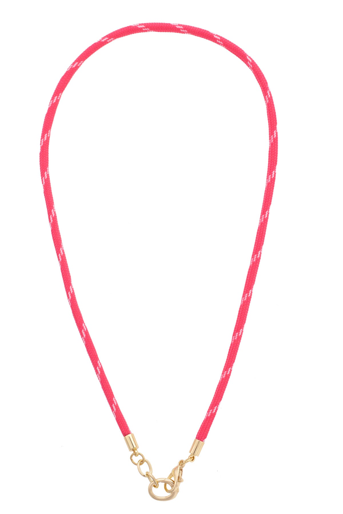 Goldie Paracord Charm Necklace Base - Fuchsia