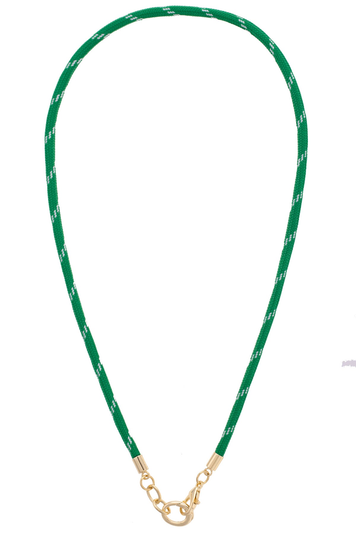 Goldie Paracord Charm Necklace - Kelly Green